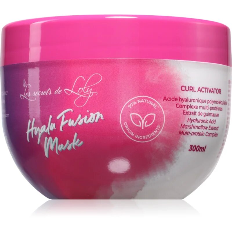 Les Secrets De Loly Hyalu Fusion Mask Masca de par pentru activarea buclelor 300 ml