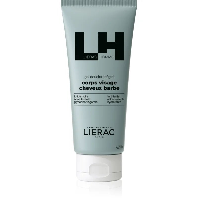 Lierac Homme Integral gel de dus pentru față corp și păr 200 ml