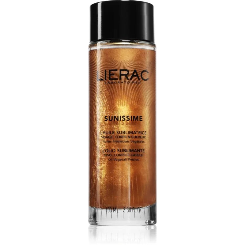 Lierac Sunissime The Sublimating Oil ulei stralucitor pentru față corp și păr 100 ml