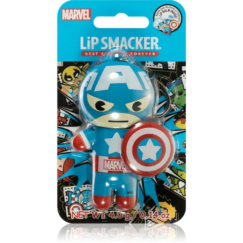 Lip Smacker Marvel Captain America balsam de buze aroma Red White & Blue-Berry 4 g