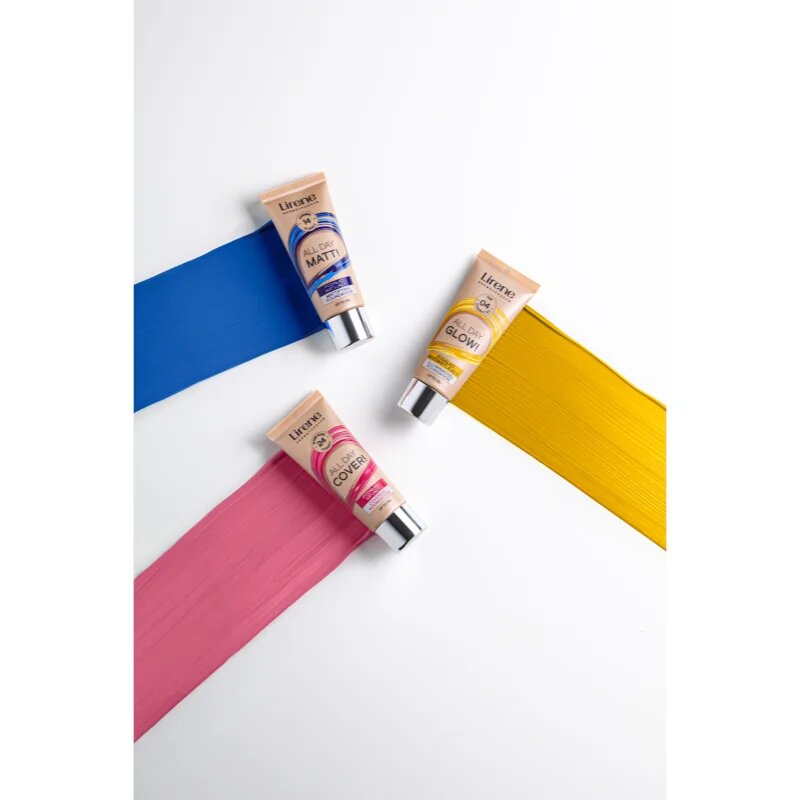 Lirene ALL DAY MATT! Make-up lichid matifiant pentru un efect de lunga durata culoare 12 Natural 30 ml