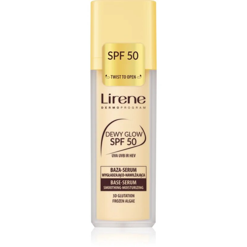 Lirene Base Dewy Glow Fundatia serului lucios SPF 50 30 ml