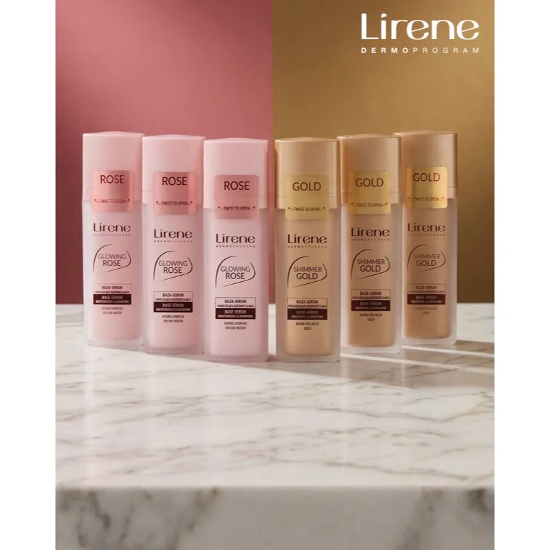 Lirene Base Shimmer Gold Fundatia serului lucios 30 ml