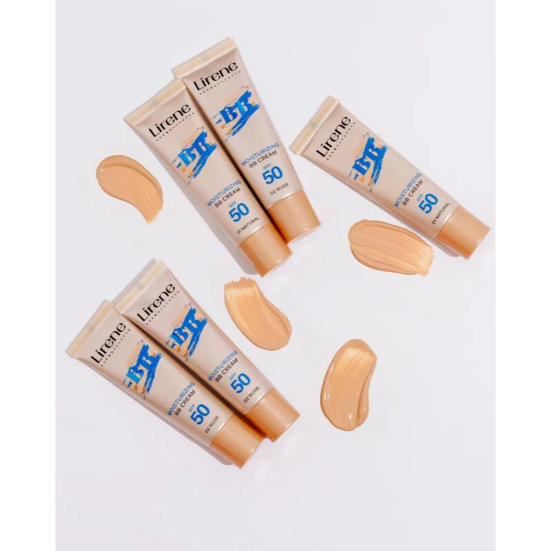 Lirene BB crema hidratanta BB SPF 50 culoare 02 Nude 30 ml