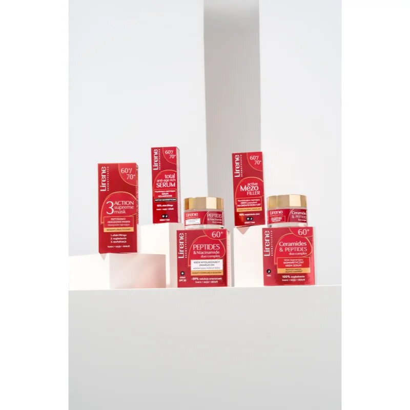 Lirene Ceramides & Peptides Duo Complex 60+ Crema de noapte reparatorie cu efect de regenerare 50 ml