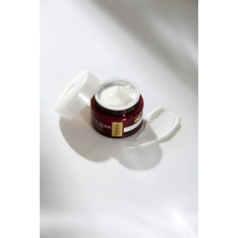 Lirene Collagen Glow 50+ Smoothing crema pentru a consolida conturul feței 50 ml