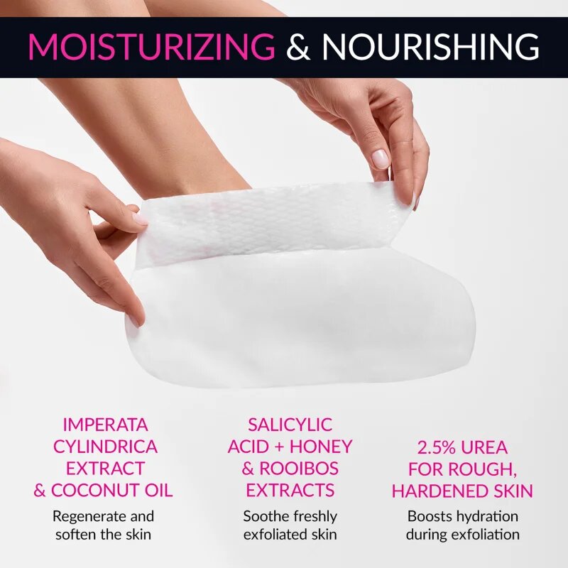 Lirene Foot Care sosete exfoliante pentru hidratarea picioarelor 25% Urea 1 pereche