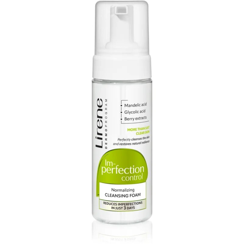 Lirene Im-perfection Control Cleansing Foam spuma de curatat pentru ten gras si problematic 150 ml