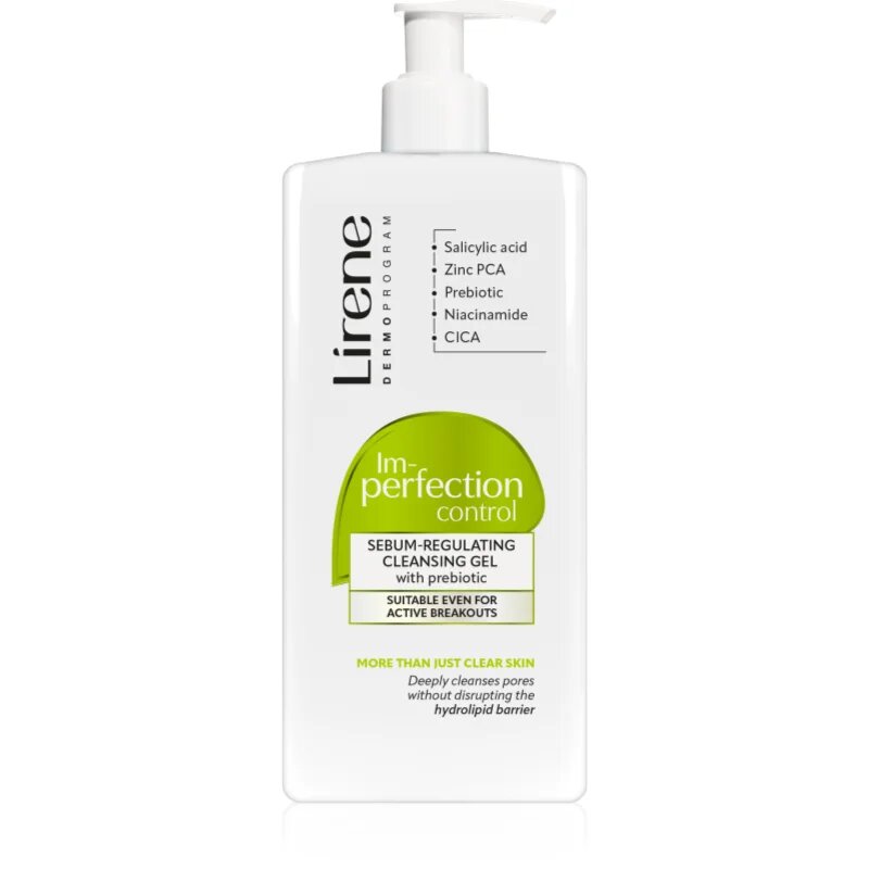 Lirene Im-perfection Control Cleansing Gel gel de curățare blând pentru ten gras si problematic 300 ml
