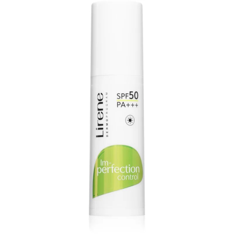 Lirene Im-perfection Control Day Cream SPF 50 crema de zi protectoare pentru ten gras și mixt SPF 50 40 ml