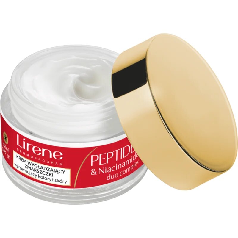 Lirene Peptides & Niacinamide Duo Complex 60+ Cremă de zi intensă pentru riduri pentru ten matur SPF 20 50 ml