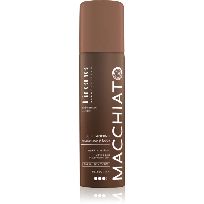 Lirene Perfect Tan spuma autobronzanta pentru fata si corp 150 ml