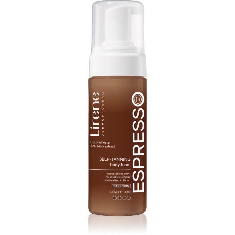 Lirene Perfect Tan spuma pentru ten inchis la culoare pentru fata si corp 150 ml