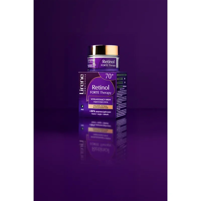 Lirene Retinol Forte Therapy 70+ crema de noapte cu efect de intinerire pentru ten matur 50 ml