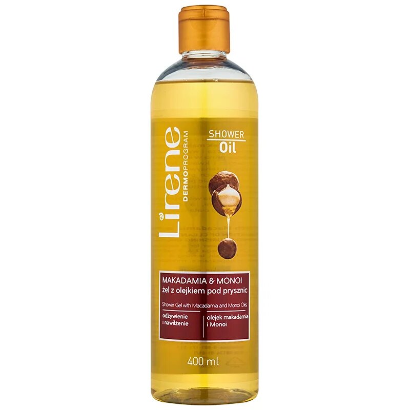 Lirene Shower Oil Makadamia and Monoi ulei de dus cu efect de hidratare 400 ml