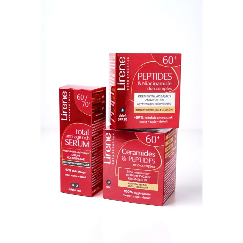 Lirene Total Anti-Age Rich Serum 60+ ser pentru fermitate împotriva ridurilor 30 ml