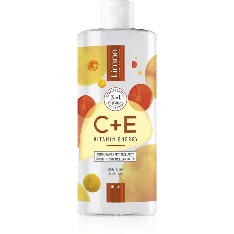 Lirene Vitamin C+E apă micelară 3 în 1 cu vitamine C si E 400 ml