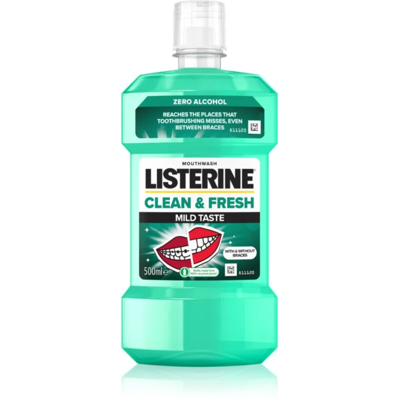Listerine Clean & Fresh apă de gură impotriva cariilor dentare 500 ml