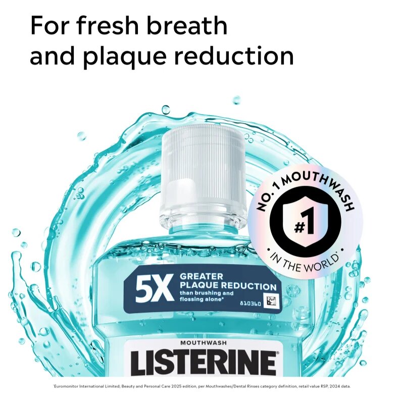 Listerine Cool Mint apă de gură pentru o respirație proaspătă 1000 ml