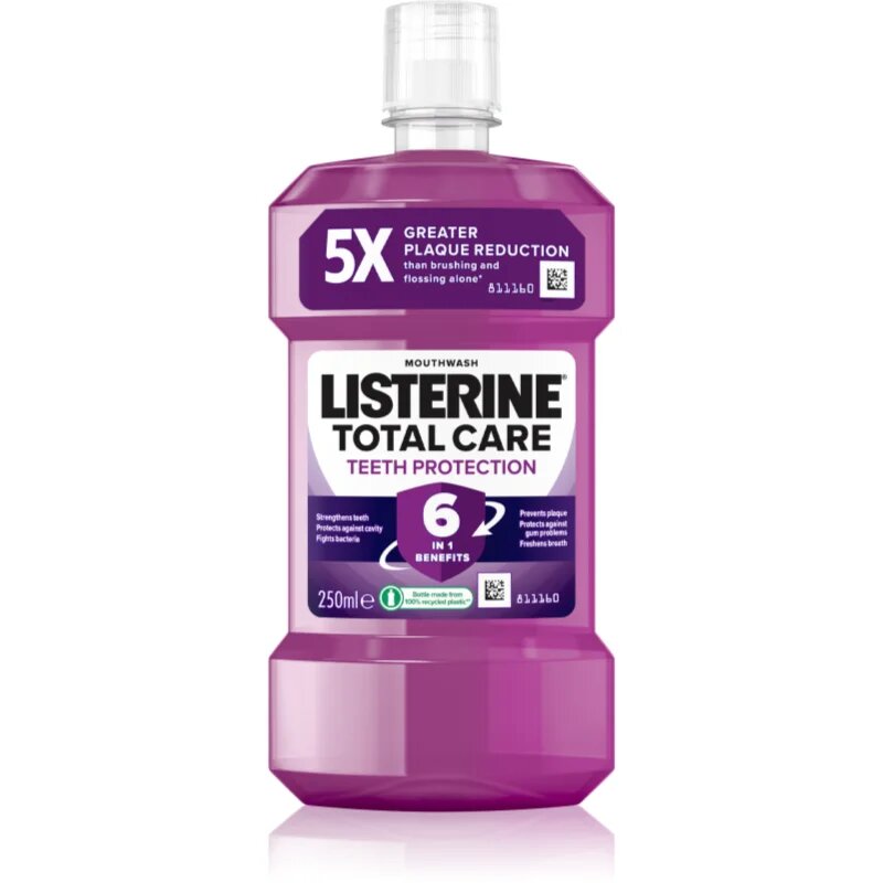 Listerine Total Care Teeth Protection Apa de gura pentru protectia completa a dintilor 6 in 1 Clean Mint 250 ml