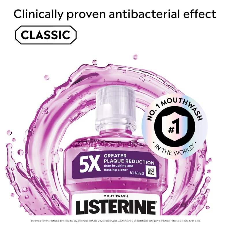 Listerine Total Care Teeth Protection Apa de gura pentru protectia completa a dintilor 6 in 1 Clean Mint 250 ml