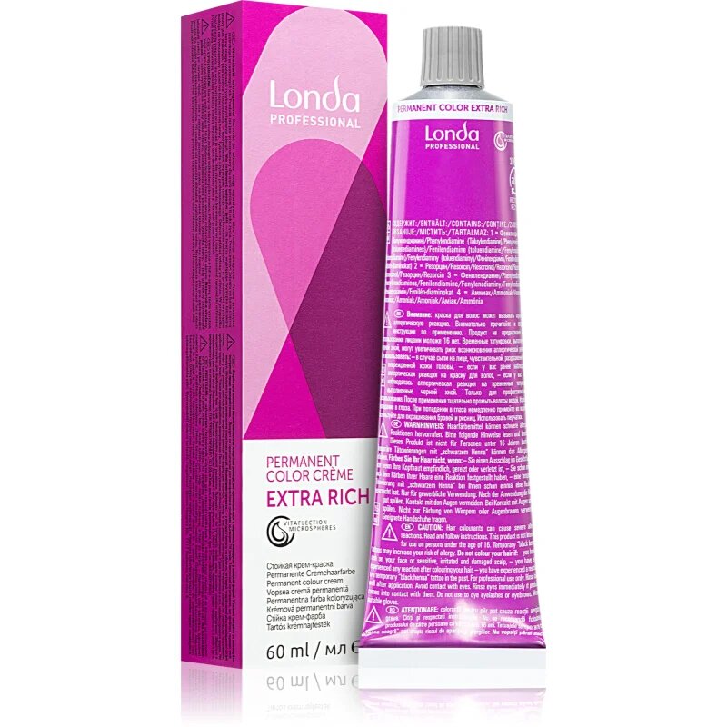 Londa Professional Permanent Color Extra Rich Culoare permanenta pentru par 8/81 60 ml