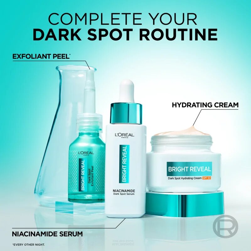 L’Oréal Paris Bright Reveal cremă hidratantă impotriva petelor SPF 50 50 ml