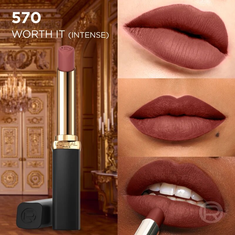 L’Oréal Paris Color Riche Intense Volume Matte ruj cu persistență îndelungată cu efect mat 570 WORTH IT INTENSE 1 buc