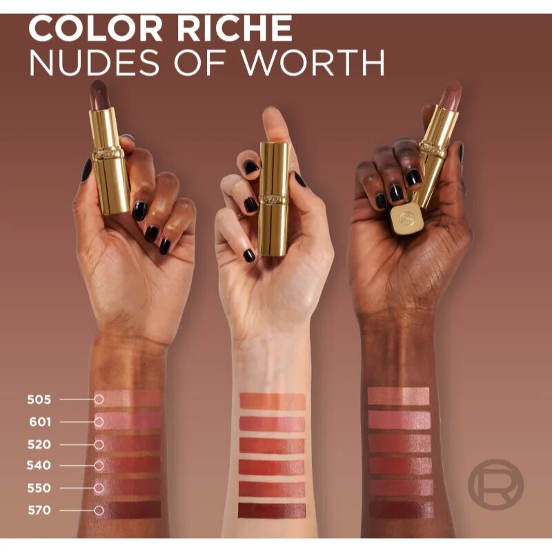 L’Oréal Paris Color Riche ruj satinat cu efect de hidratare culoare 505 NU RESILIENT 4.7 g