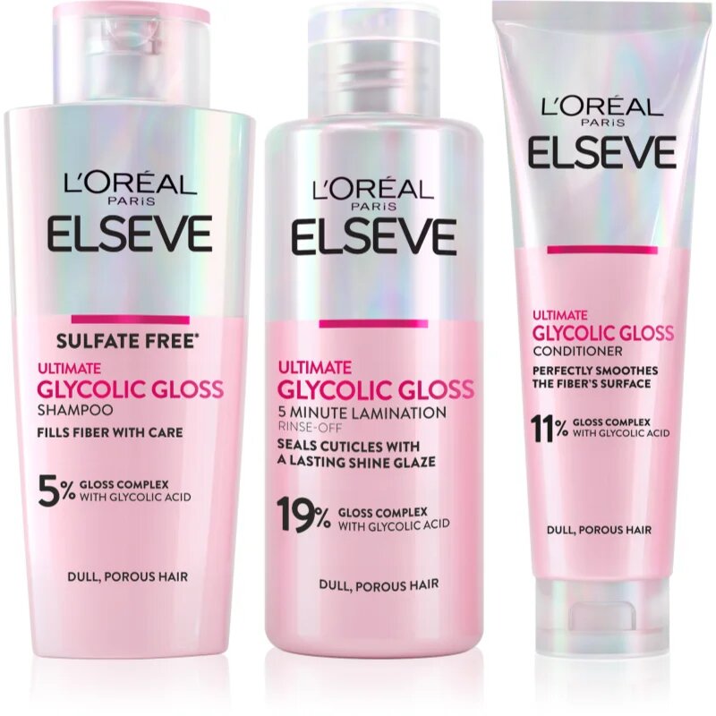 L’Oréal Paris Elseve Glycolic Gloss set pentru păr