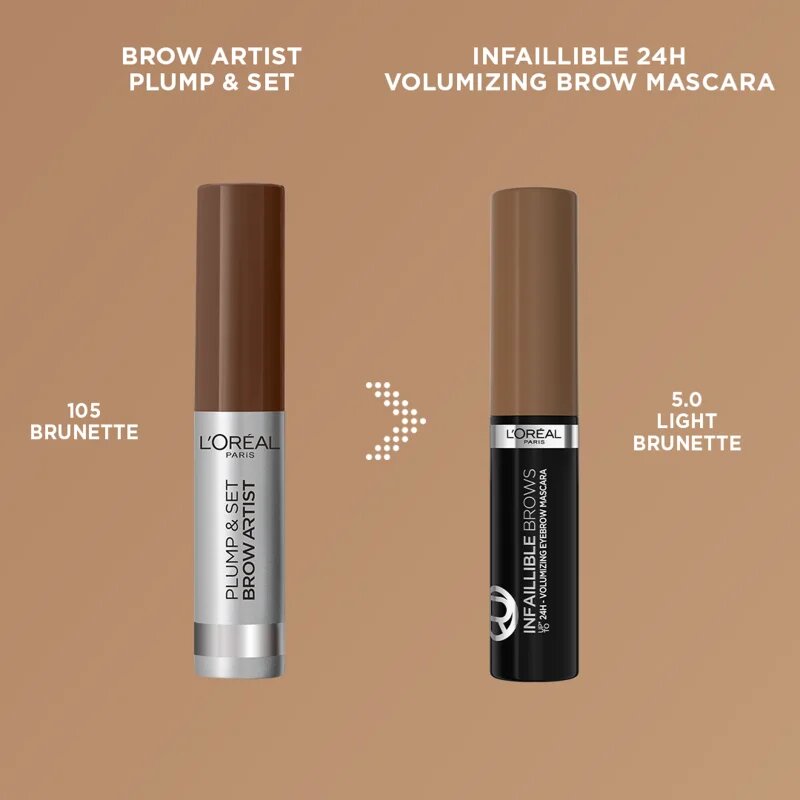 L’Oréal Paris Infaillible Brows gel pentru sprancene culoare 5.0 Light Brunette 49 ml
