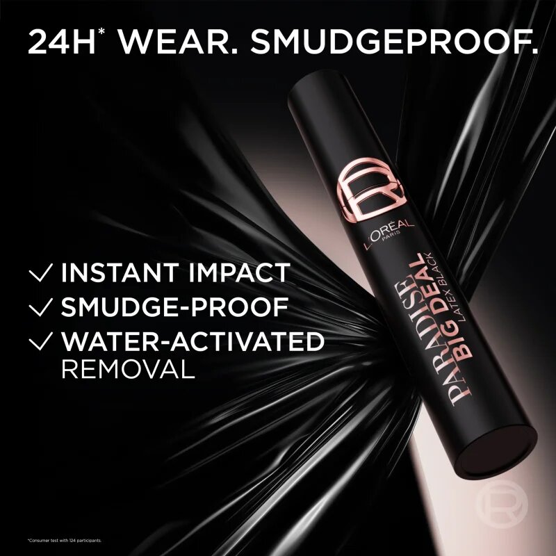 L’Oréal Paris Lash Paradise Big Deal Mascara pentru volum si lungire culoare Latex Black 9.9 ml