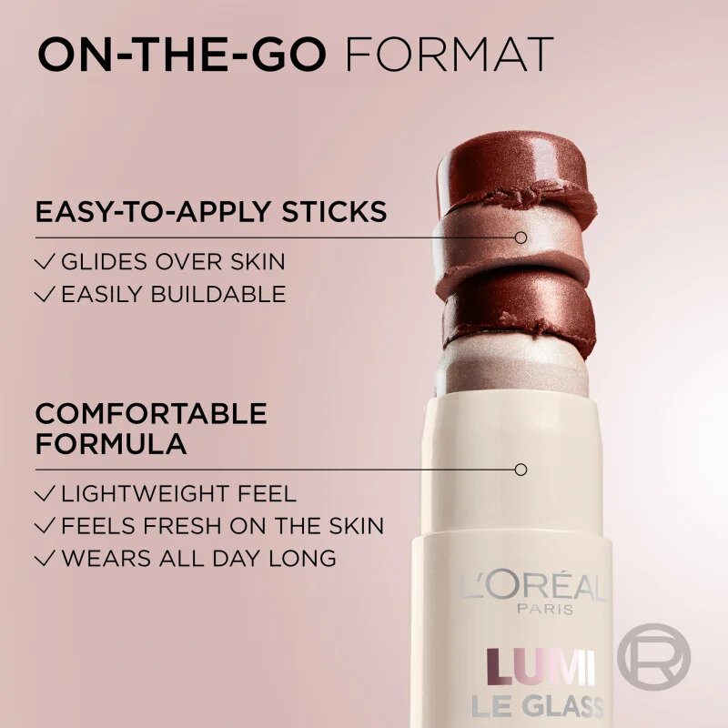 L’Oréal Paris Lumi Stick Glass crema de strălucire stick culoare 610 Pearl Eclat 5 g
