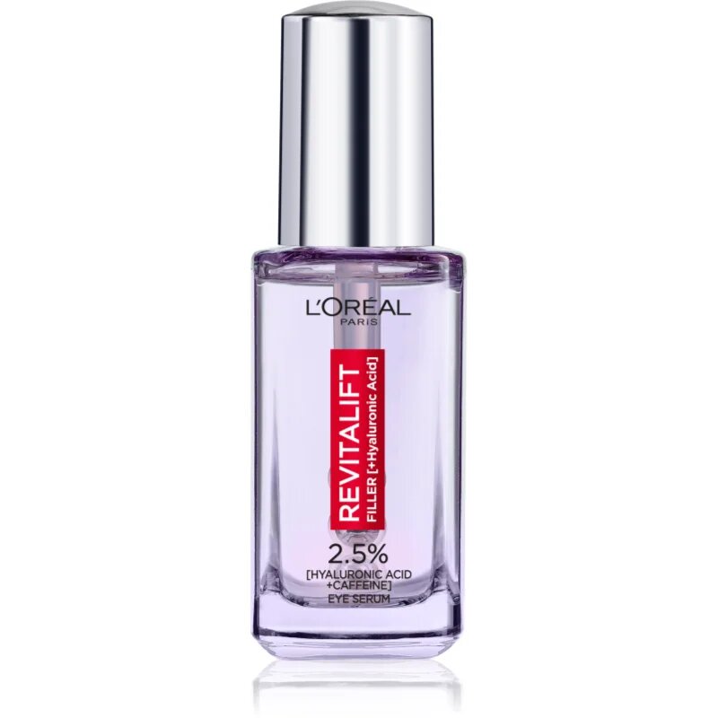 L’Oréal Paris Revitalift Filler ser pentru ochi cu efect de iluminare cu acid hialuronic 20 ml