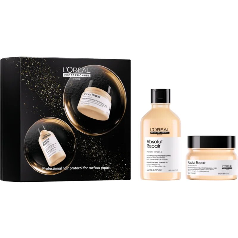L’Oréal Professionnel Serie Expert Absolut Repair set cadou efect regenerator pentru par uscat