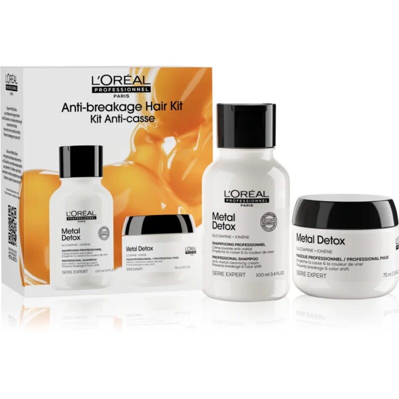 L’Oréal Professionnel Serie Expert Metal Detox set cadou pentru par vopsit si deteriorat pentru femei