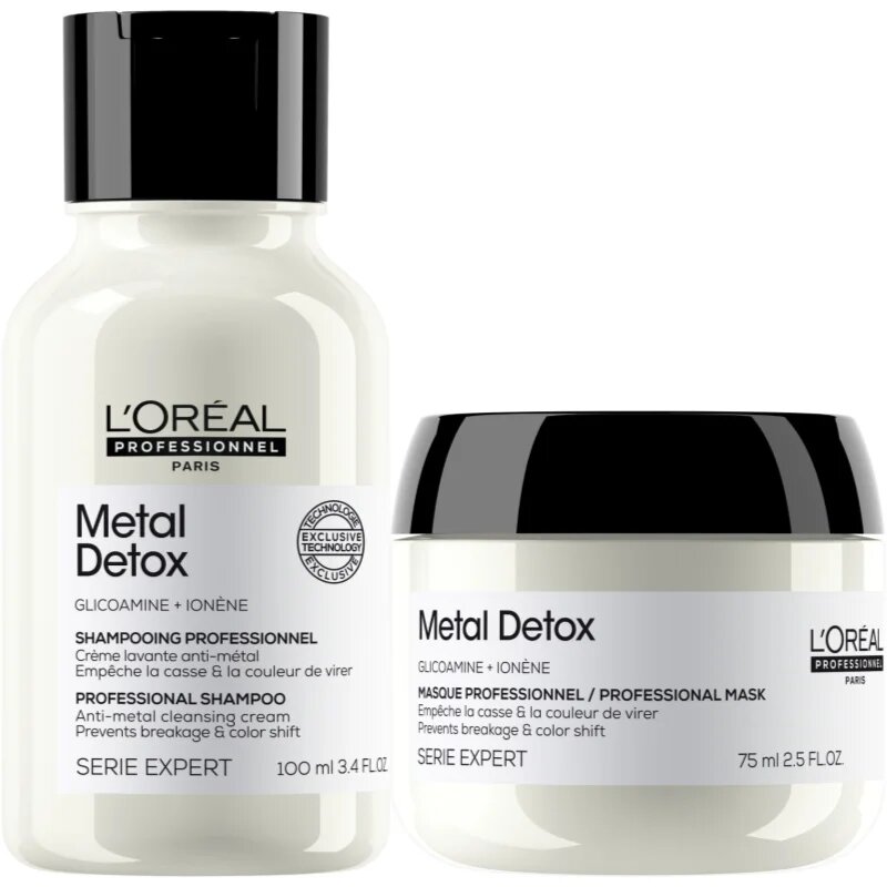 L’Oréal Professionnel Serie Expert Metal Detox set cadou pentru par vopsit si deteriorat pentru femei