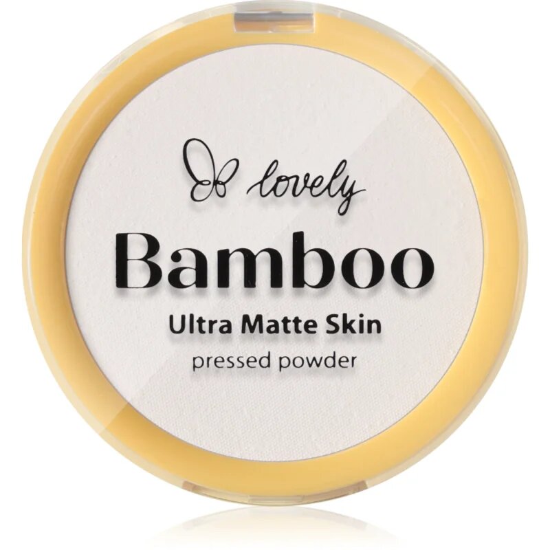 Lovely Bamboo Pressed Powder pudra matuire culoare Transparent 1 buc