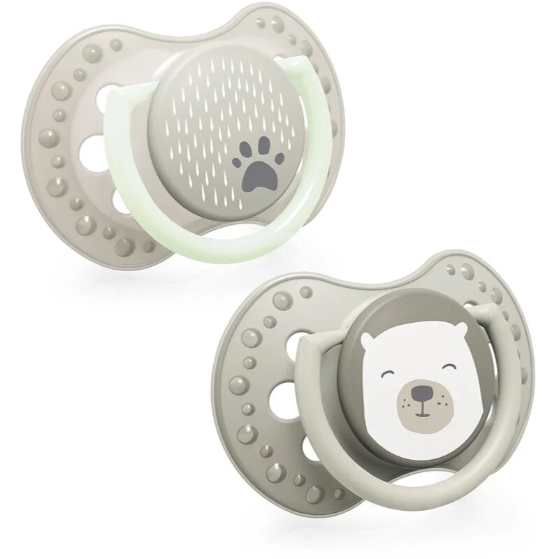 LOVI Buddy Bear suzetă 6-18 m 2 buc
