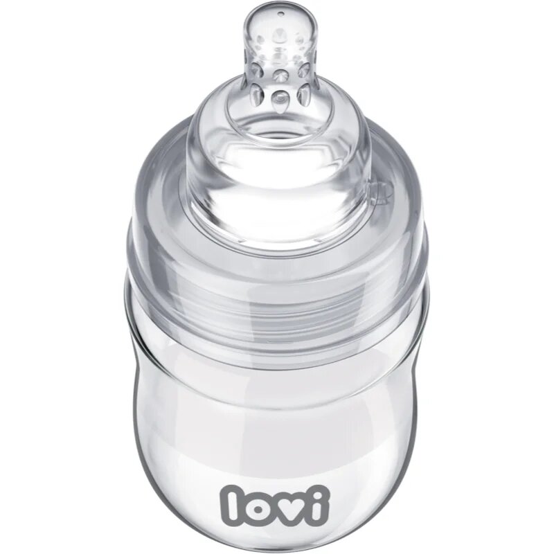 LOVI Glass biberon de sticlă 0m+ 150 ml