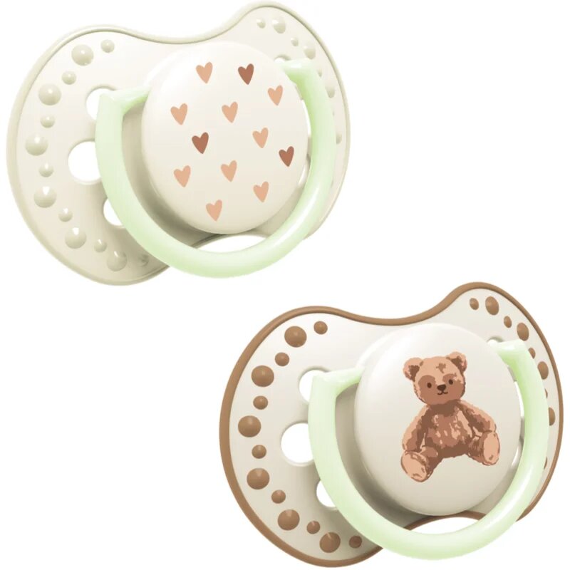 LOVI Teddy Love suzetă 0-6 m 2 buc