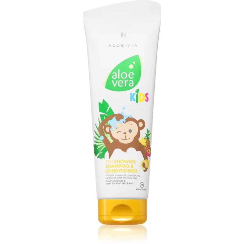 LR Aloe Vera Kids șampon balsam și gel de duș 3 în 1 pentru copii 250 ml
