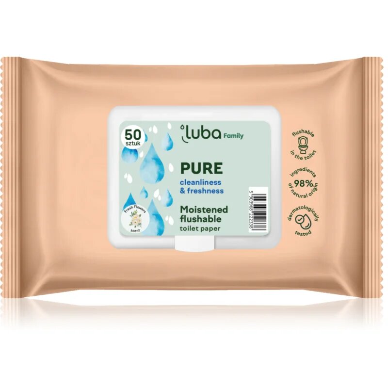 Luba Family Pure hârtie igienică umedă 50 buc