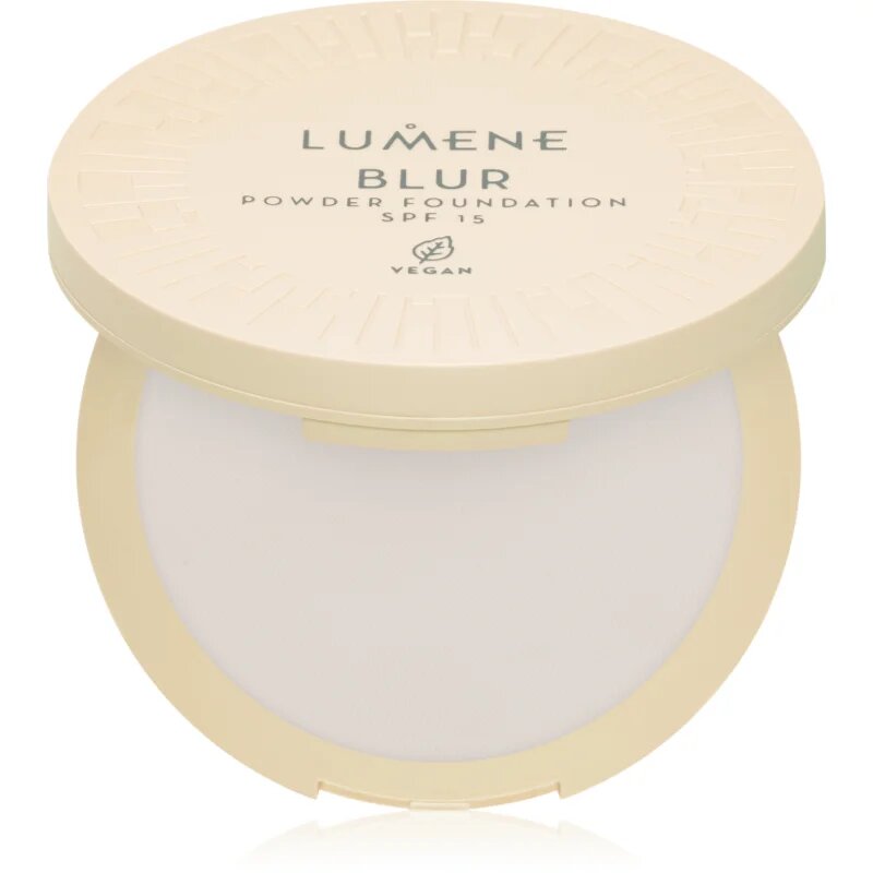 Lumene Blur 2 in 1 pudra si makeup SPF 15 culoare No. 0 10 g