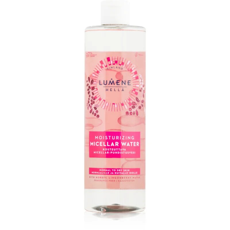 Lumene Moisturizing [HELLÄ] apa cu particule micele pentru ten normal spre uscat 400 ml