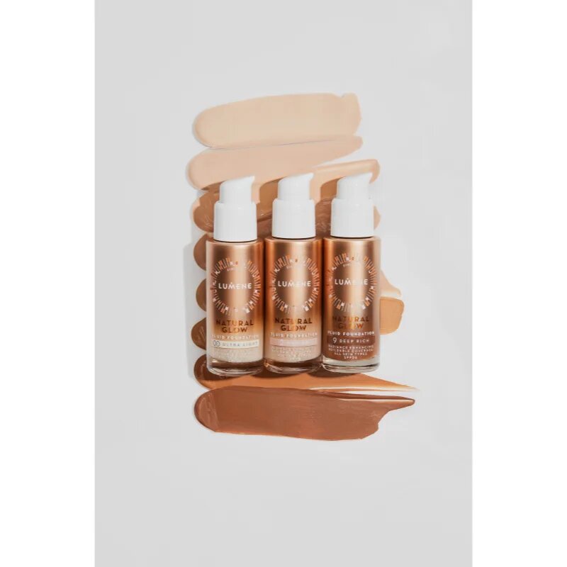 Lumene Natural Glow machiaj de stralucire pentru un look natural SPF 20 culoare 0.5 Light (Cool) 30 ml