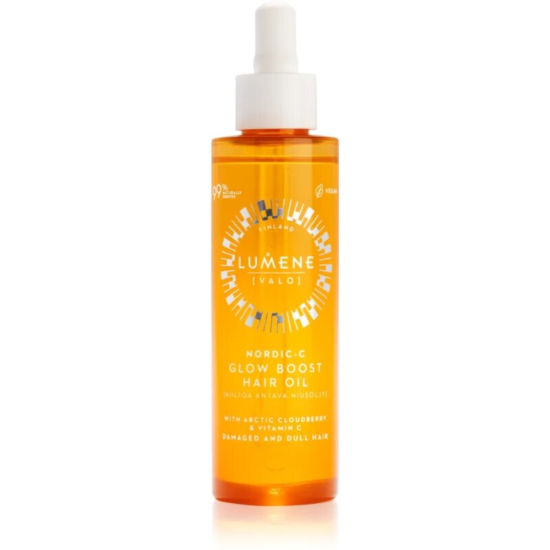 Lumene Nordic-C [VALO] Glow Boost Ulei de întărire și strălucire pentru păr uscat și deteriorat 75 ml