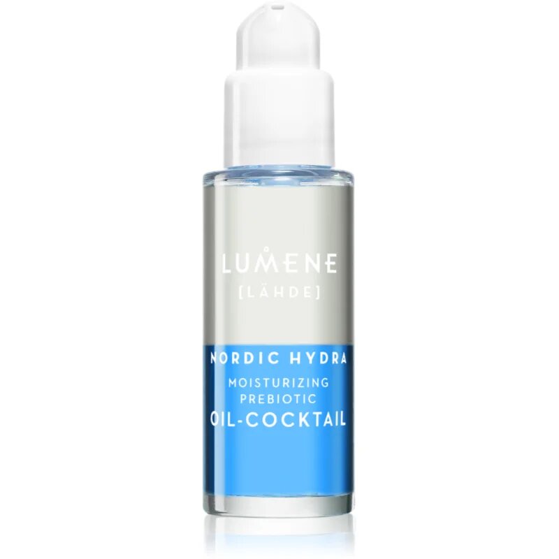 Lumene Nordic Hydra [LÄHDE] Moisturizing Prebiotic Oil-Cocktail ser bifazic pentru pielea uscata si deshidratata 30 ml