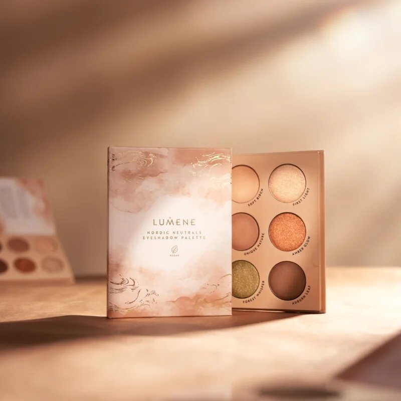 Lumene Nordic Makeup paletă cu farduri de ochi Nordic Neutrals 8 g