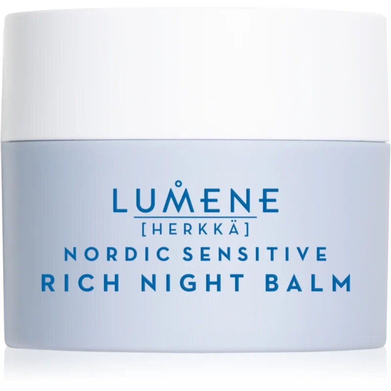 Lumene Nordic Sensitive [HERKKÄ] Rich Night Balm balsam de noapte cu efect calmant pentru piele sensibilă 50 ml